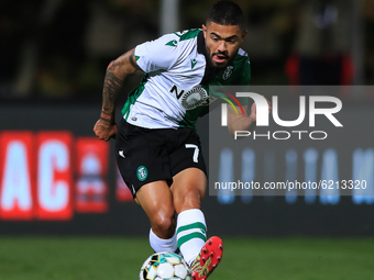 Bruno tabata of Sporting CP in action during the 3rd round of Portuguese Cup match between SG Sacavenense and Sporting CP at Estadio Naciona...