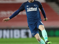 Max Bird of Derby County during the Sky Bet Championship match between Middlesbrough and Derby County at the Riverside Stadium, Middlesbroug...