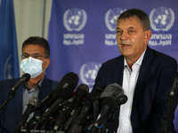 Philippe Lazzarini, the Commissionner General of the United Nations Relief and Works Agency for Palestine Refugees in the Near East (UNRWA),...