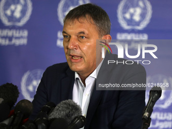 Philippe Lazzarini, the Commissionner General of the United Nations Relief and Works Agency for Palestine Refugees in the Near East (UNRWA),...