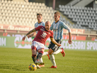 Simone Zaza of Torino FC scores the goal of 1-0 during the Coppa Italia football match between Torino FC and Virtus Entella at Stadio Olimpi...