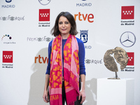 Andrea Levy Soler attends 'Jose Maria Forque' awards photocall on November 27, 2020 in Madrid, Spain (