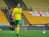 Norwichs Mario Vrancic  celebrates his first half goal during the Sky Bet Championship match between Norwich City and Coventry City at Carro...