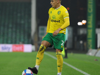 Norwichs Max Aarons during the Sky Bet Championship match between Norwich City and Coventry City at Carrow Road, Norwich on Saturday 28th No...