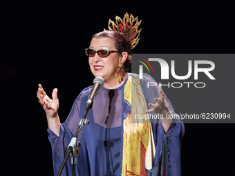 singer Martirio during her performance A Bola de Nieve at the Madrid International Jazz Festival, Spain, on November 29 2020  (