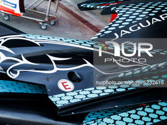 Jaguar Racing, mechanical detail, during the ABB Formula E Championship official pre-season test at Circuit Ricardo Tormo in Valencia on Nov...