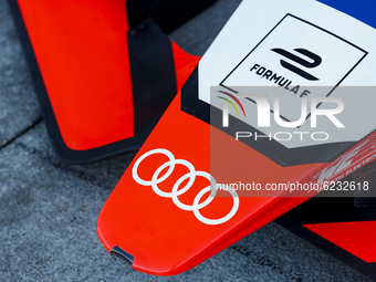 Audi Sport ABT Schaeffler, mechanical detail, during the ABB Formula E Championship official pre-season test at Circuit Ricardo Tormo in Val...