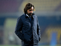 Andrea Pirlo manager of Juventus FC looks dejected during the Serie A match between Benevento Calcio and Juventus FC at Stadio Ciro Vigorito...