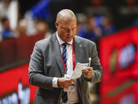 Coach Mike Taylor  of Poland during the FIBA EuroBasket 2022 Qualifiers match of group A between Israel and Poland at Pabellon Municipal de...