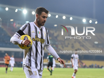 Aaron Ramsey of Juventus FC looks dejected during the Serie A match between Benevento Calcio and Juventus FC at Stadio Ciro Vigorito, Beneve...
