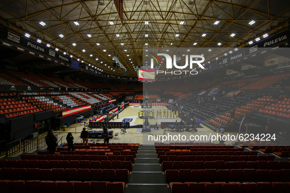 Pabellon Municipal de Sant Luis during the FIBA EuroBasket 2022 Qualifiers match of group A between Spain and Romania at Pabellon Municipal...