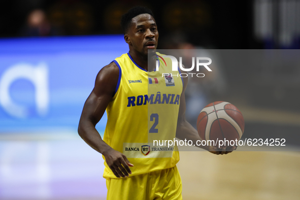02 Giordan Watson of Romania during the FIBA EuroBasket 2022 Qualifiers match of group A between Spain and Romania at Pabellon Municipal de...
