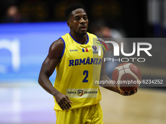 02 Giordan Watson of Romania during the FIBA EuroBasket 2022 Qualifiers match of group A between Spain and Romania at Pabellon Municipal de...