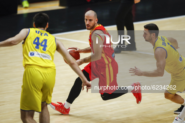 10 Quino Colom of Spain during the FIBA EuroBasket 2022 Qualifiers match of group A between Spain and Romania at Pabellon Municipal de Sant...