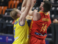 14 Jonathan Barreiro from Spain during the FIBA EuroBasket 2022 Qualifiers match of group A between Spain and Romania at Pabellon Municipal...
