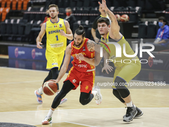 03 Francisco Alonso of Spain during the FIBA EuroBasket 2022 Qualifiers match of group A between Spain and Romania at Pabellon Municipal de...