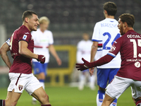 Andrea Belotti of Torino FC celebrates after scoring  during the Serie A football match between Torino FC and UC Sampdoria at Olympic Grande...