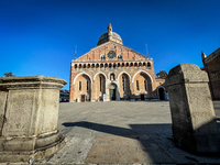 A view of Pontifical Basilica of Saint Anthony of Padua (Italian: Basilica Pontificia di Sant'Antonio di Padova), in Padova, Italy, on Novem...