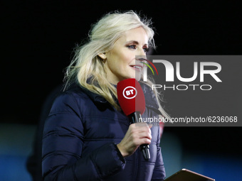 BT SPORT Presenter Lynsey Hipgrave during  FA Cup Second Round between Canvey Island and Boredom Wood at Park Lane Stadium , Canvey, UK on 3...