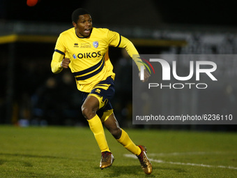 Ryan Charles of Canvey Island during  FA Cup Second Round between Canvey Island and Boredom Wood at Park Lane Stadium , Canvey, UK on 30th N...