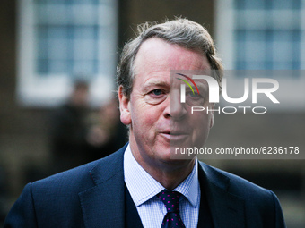 Secretary of State for Scotland Alister Jack, Scottish Conservative Party MP for Dumfries and Galloway, arrives on Downing Street ahead of t...