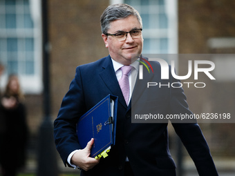 Lord Chancellor and Secretary of State for Justice Robert Buckland, Conservative Party MP for South Swindon, arrives on Downing Street ahead...