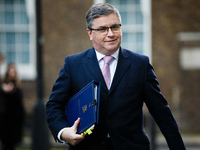 Lord Chancellor and Secretary of State for Justice Robert Buckland, Conservative Party MP for South Swindon, arrives on Downing Street ahead...