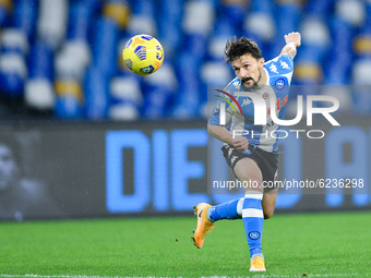 Mario Rui of SSC Napoli during the Serie A match between SSC Napoli and AS Roma at Stadio San Paolo, Naples, Italy on 29 November 2020.  (