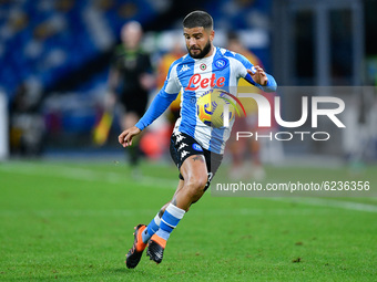 Lorenzo Insigne of SSC Napoli controls the ball during the Serie A match between SSC Napoli and AS Roma at Stadio San Paolo, Naples, Italy o...
