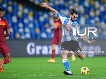 Fabian Ruiz of SSC Napoli during the Serie A match between SSC Napoli and AS Roma at Stadio San Paolo, Naples, Italy on 29 November 2020.  (