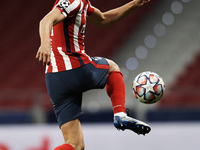 Marcos Llorente of Atletico Madrid controls the ball during the UEFA Champions League Group A stage match between Atletico Madrid and FC Bay...