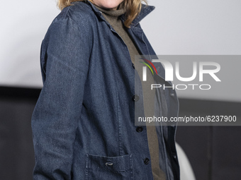 The actress Emma Suarez poses during the portrait session in Madrid, Spain, on December 1, 2020. (