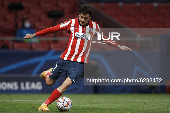 Jose Maria Gimenez of Atletico Madrid in action during the UEFA Champions League Group A stage match between Atletico Madrid and FC Bayern M...