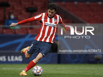 Jose Maria Gimenez of Atletico Madrid in action during the UEFA Champions League Group A stage match between Atletico Madrid and FC Bayern M...
