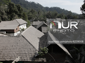 The view of the Sumber Wuluh village which covered in volcanic ash fom the eruption of mount Semeru (3.676 masl) in Lumajang subdistrict, Ea...
