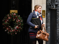 Trudy Harrison, Parliamentary Private Secretary to British Prime Minister Boris Johnson and Conservative Party MP for Copeland, leaves 10 Do...