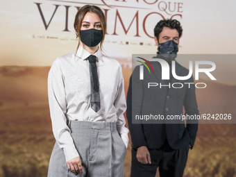 Actress Blanca Suarez attends `El Verano Que Vivimos' photocall at the Four Seasons Hotel on December 03, 2020 in Madrid, Spain (