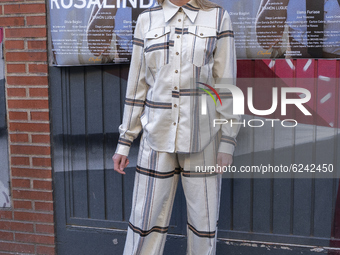 Olivia Baglivi attends 'Rosalinda' photocall at Cine Artistic Metropol on December 03, 2020 in Madrid, Spain (