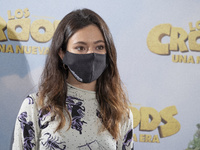 Actress Anna Castillo attends photocall film Los Croods 2 in Madrid on, 14 December 2020, Spain (