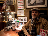 Morris Donini, the owner of Cinema Mandrioli in Ca De Fabbri, open his theatre and screens movies every day for one spectator only - himself...