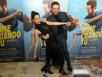 Jesus Zabala and Ximena Romo  pose for photos during the red carpet of film premiere  Dime Cuando T at  Cinepolis Diana on December 14 2020...