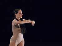 Flamenco dancer Ana Morales during her performance of ''Sin permiso. Canciones para el silencio'' in Teatro Fernan Gomez in Madrid, Spain, o...