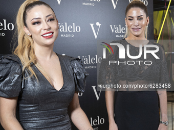 Designer Valeria Lopez and Mar Torres presents Valelo on December 17, 2020 in Madrid, Spain. (