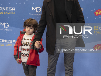 David de Maria  attends the photocall of the premiere of Pica Pica Navidad Navidad Musical in Cinesa La Moraleja Madrid, Spain, on December...