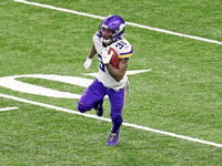 Minnesota Vikings running back Ameer Abdullah (31) carries the ball during the second half of an NFL football game between the Detroit Lions...