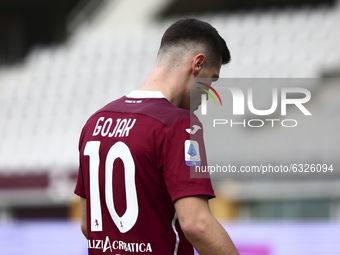 Amer Gojak of Torino FC during the Serie A football match between Torino FC and Hellas Verona FC at Olympic Grande Torino Stadium on January...
