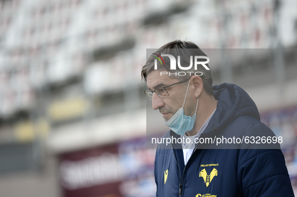 Ivan Juric head coach of Hellas Verona FC  during the Serie A football match between Torino FC and Hellas Verona FC at Stadio Olimpico Grand...