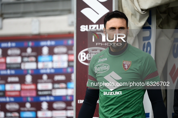 Salvatore Sirigu of Torino FC during the Serie A football match between Torino FC and Hellas Verona FC at Stadio Olimpico Grande Torino on J...