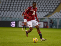 Wilfred Singo of Torino FC during the Serie A football match between Torino FC and Hellas Verona FC at Stadio Olimpico Grande Torino on Janu...