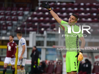 Marco Silvestri of Hellas Verona FC during the Serie A football match between Torino FC and Hellas Verona FC at Stadio Olimpico Grande Torin...